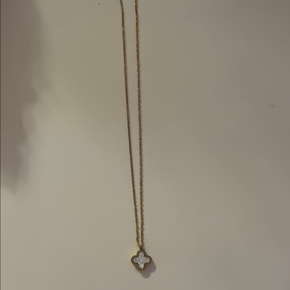 Amazon white clover necklace